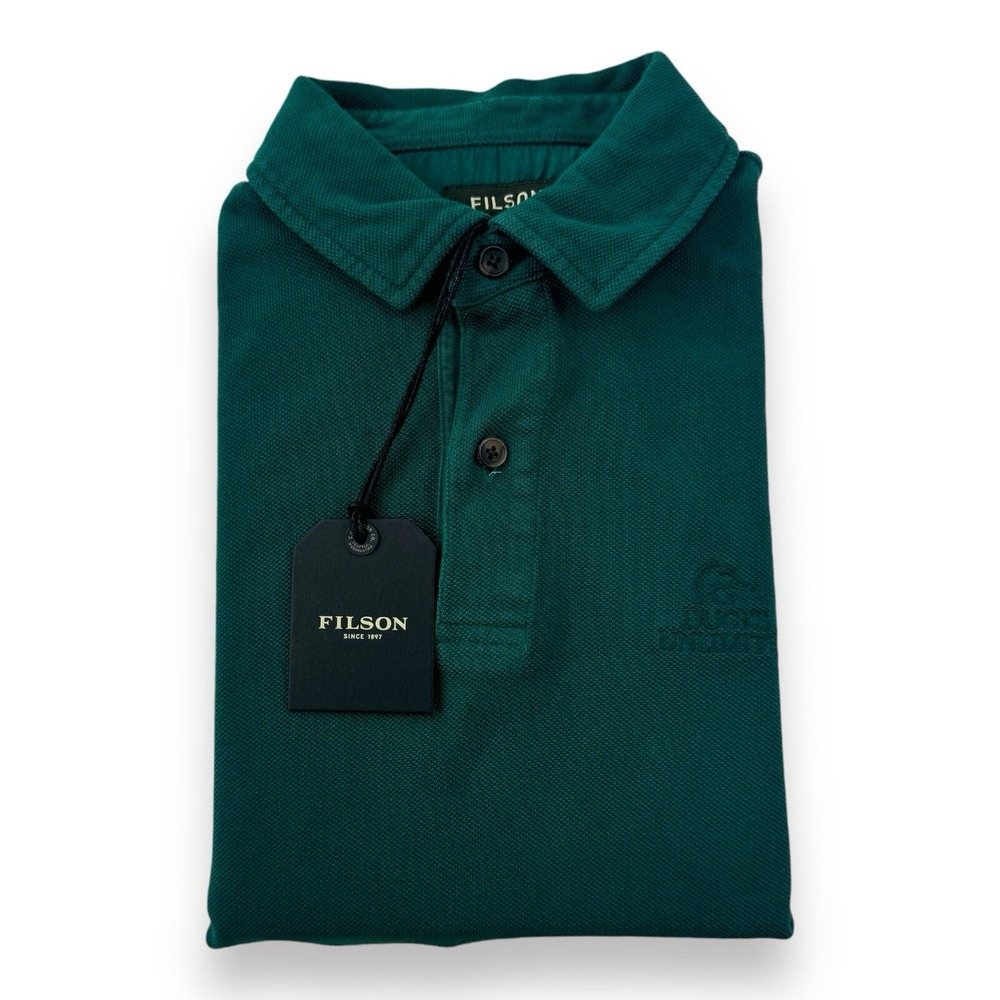 C.C. Filson x Ducks Unlimited Men's Size Small Salt Marsh Cotton Polo Shirt NWT